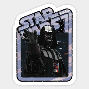 The Villain (black starfield, original border) Sticker